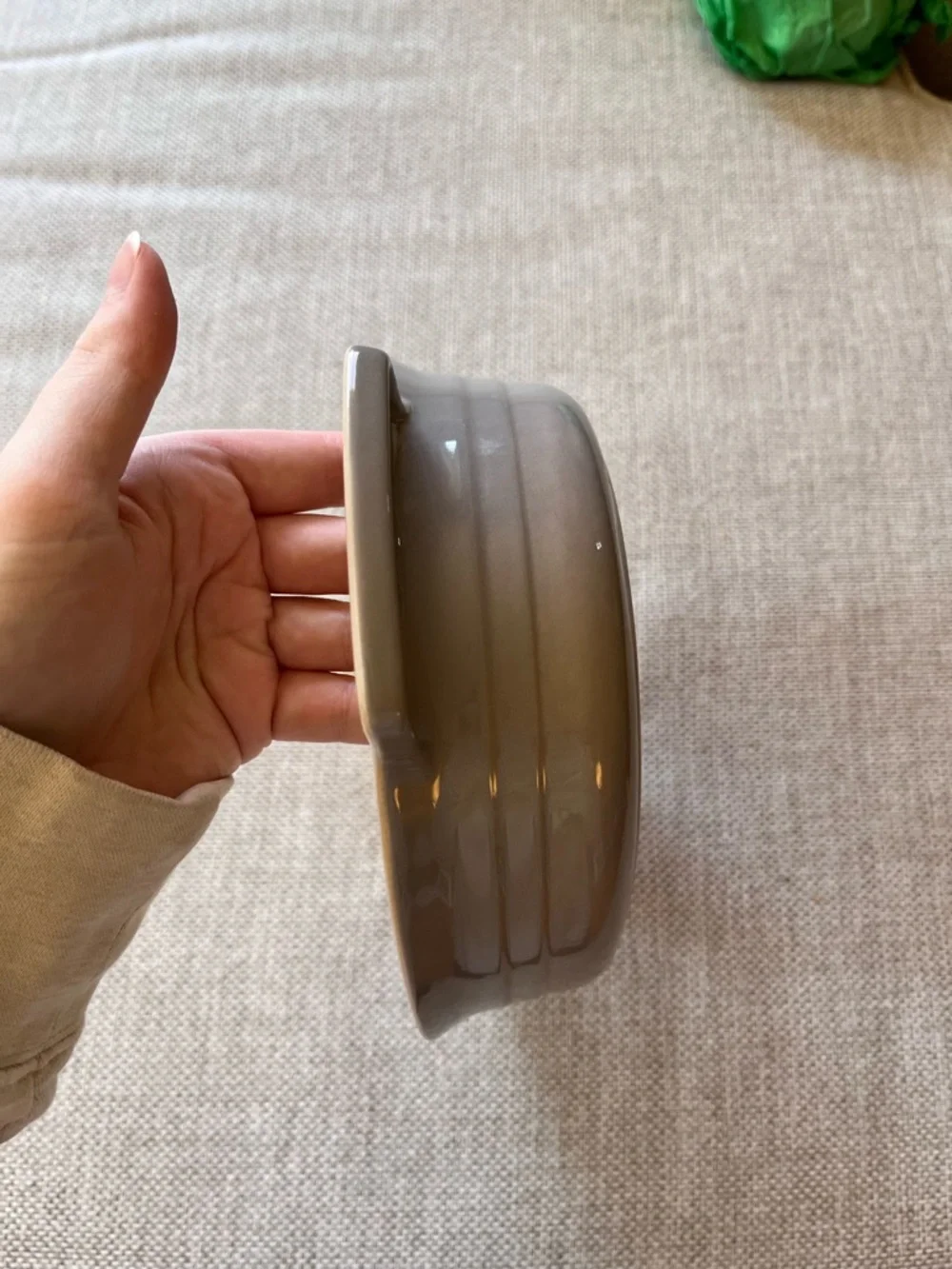 Le Creuset Stoneware Oval Dish Pan Mist Grey 27 cm